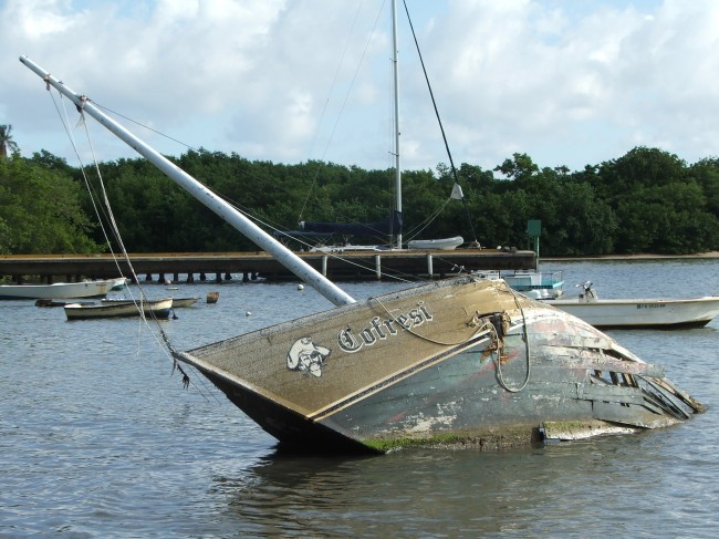 The wreck of the "Cofresí"